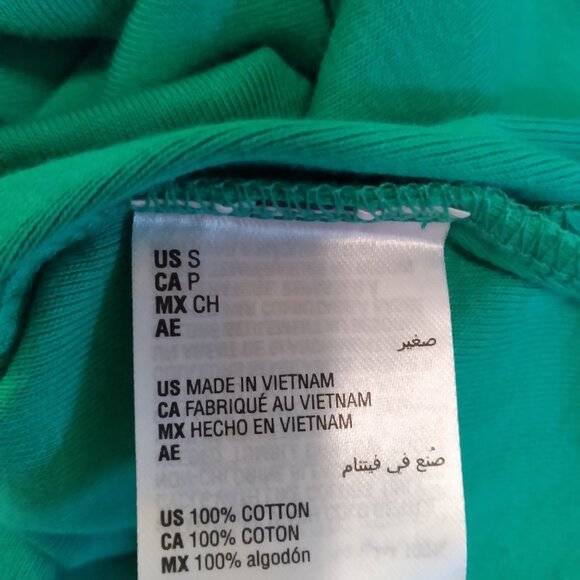 Karen Scott green Tshirt, size Small with front lacing detail - Picture 4 of 4